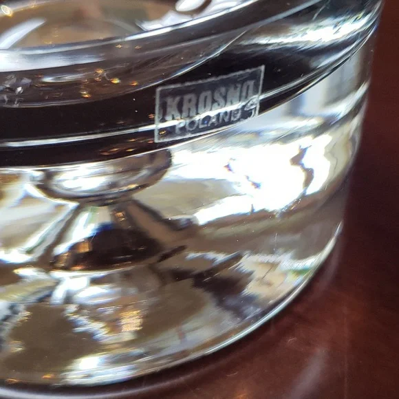 KROSNO Poland Bubble Glass Ashtray